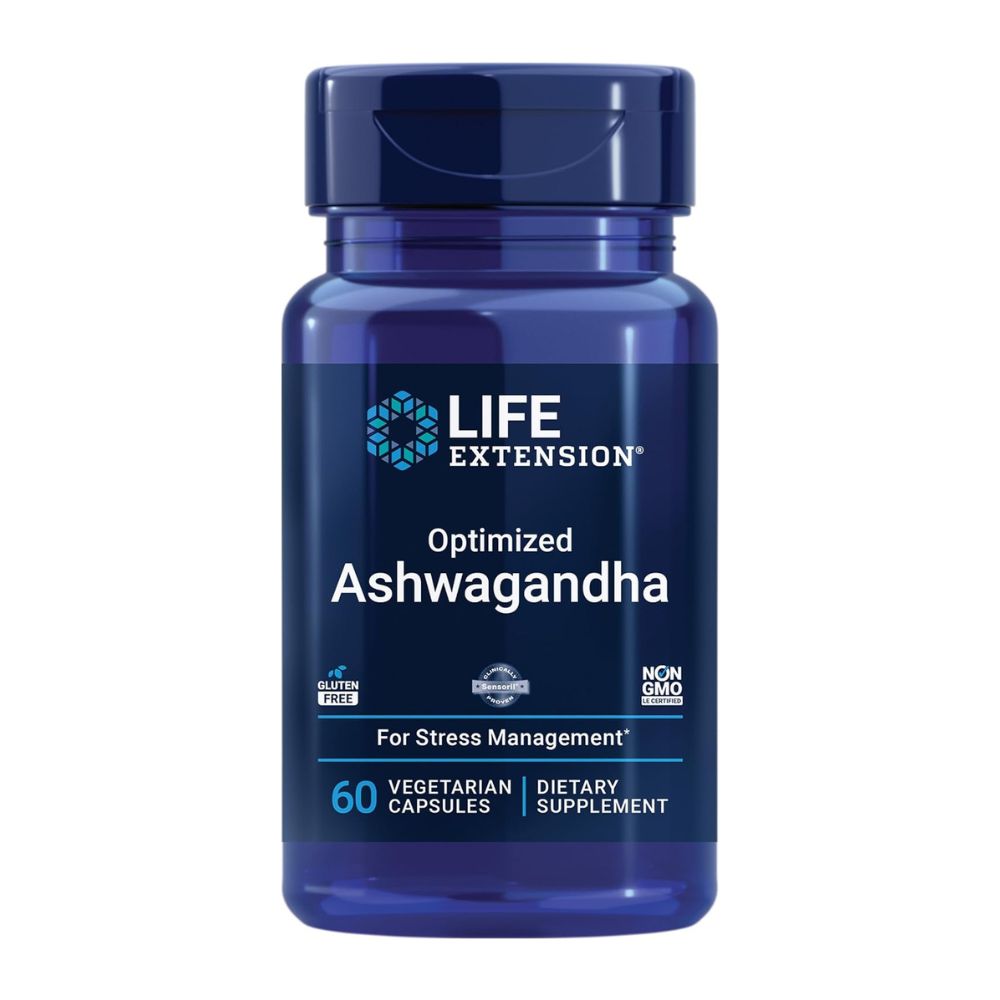 Life Extension Optimized Ashwagandha Vegetarian Capsules