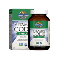 Thumbnail for Garden of Life Vitamin Code Family Multivitamin Capsules for Women, Men & Kids Age 6 and Up