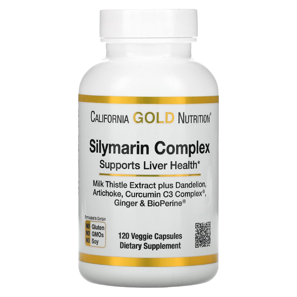 California Gold Nutrition Silymarin Liver Health Complex Veggie Capsules