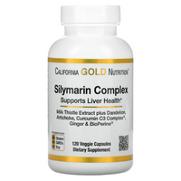 Thumbnail for California Gold Nutrition Silymarin Liver Health Complex Veggie Capsules