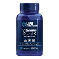 Thumbnail for Life Extension Vitamins D and K with Sea-Iodine Capsules