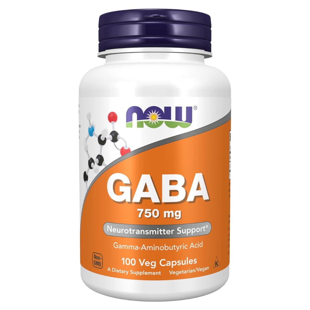 NOW GABA 750mg Veg Capsules