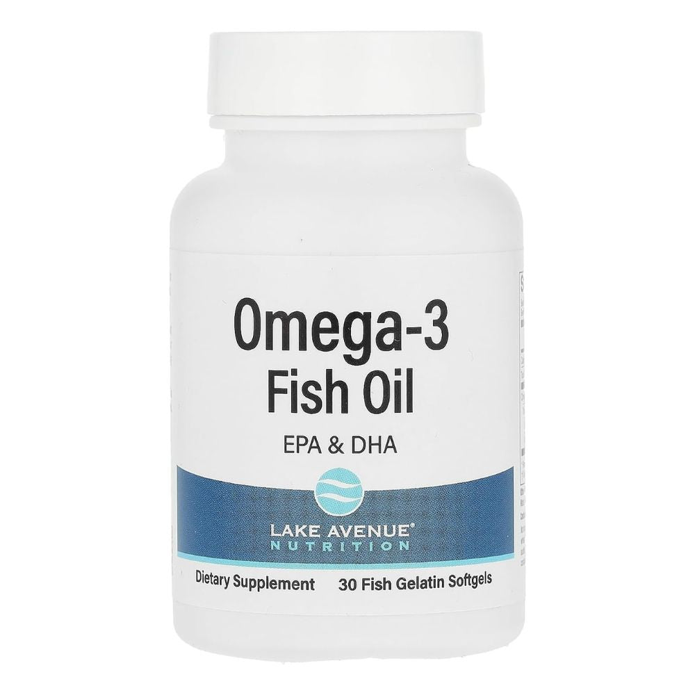 Lake Avenue Nutrition Omega-3 Fish Oil 1,250 mg Fish Gelatin Softgels