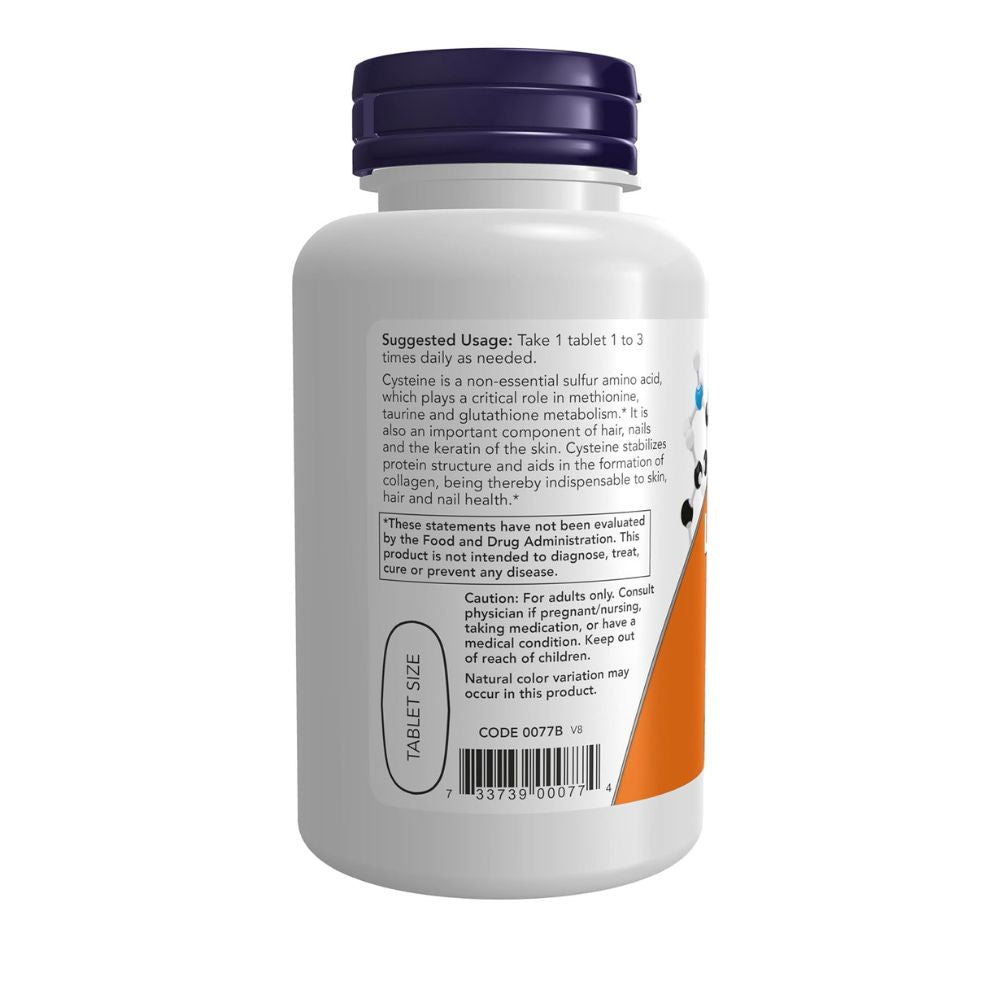 NOW Foods L-Cysteine 500 mg Tablets