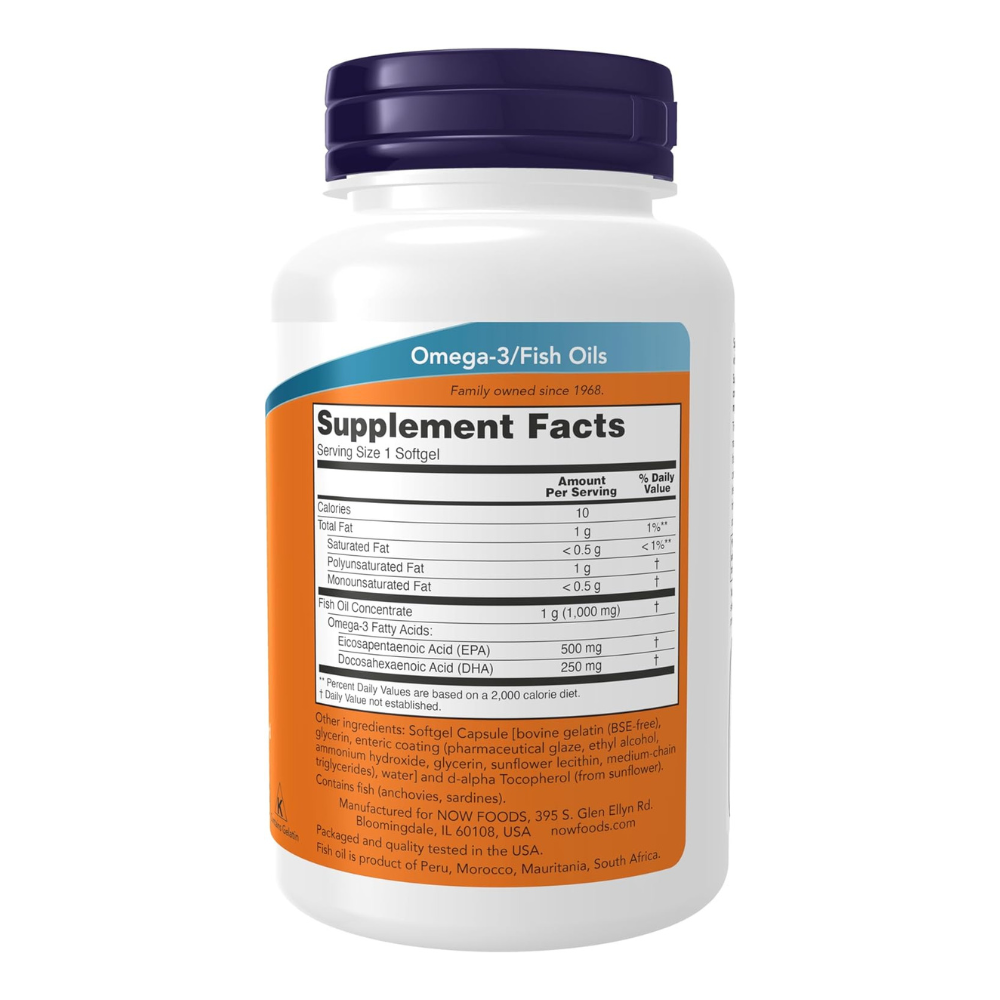 NOW Foods Ultra Omega-3 Fish Oil Softgels