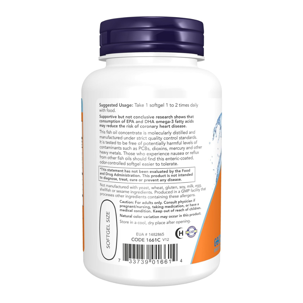 NOW Foods Ultra Omega-3 Fish Oil Softgels