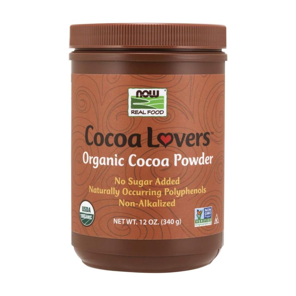 NOW Foods Organic Cocoa Powder - Unsweetened