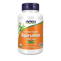 Thumbnail for NOW Foods Certified Organic Spirulina 1000 mg Double Strength Tablets