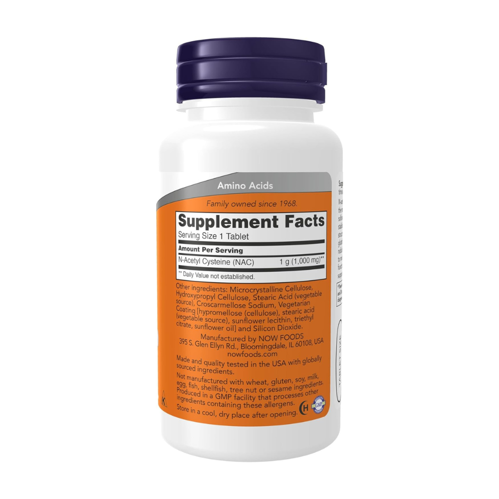 Now Foods NAC 1000 mg Tablets