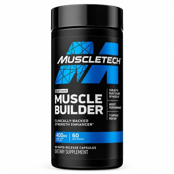 Image 1 of Muscletech Nitric Oxide Supplements for Men & Women, Muscle Builder (60 Capsules) - Nitric Oxide Booster Supplement Supports Muscle Gain & Performance - 400mg Peak ATP for Enhanced Strength
