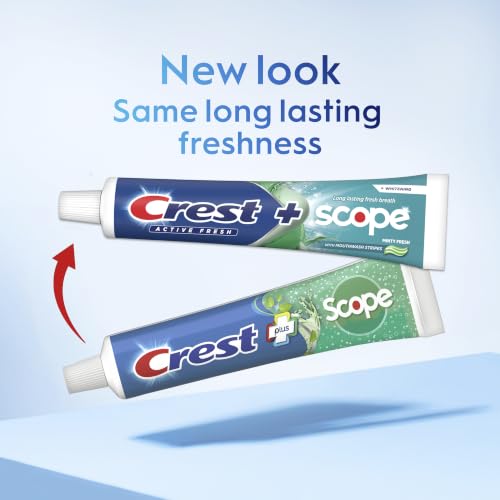 Image 7 of Crest Plus Scope Active Fresh Toothpaste 5.5 oz Pack of 4