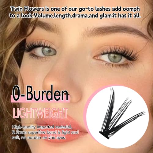 Image 2 of Azenlo Natural Lash Clusters Kit Wispy Eyelash Clusters 120 pcs Cluster Eyelash Extensions C Curl Individual Lashes 10-16 mm Mix Length Natural Looks (30D KIT 120 Pcs)