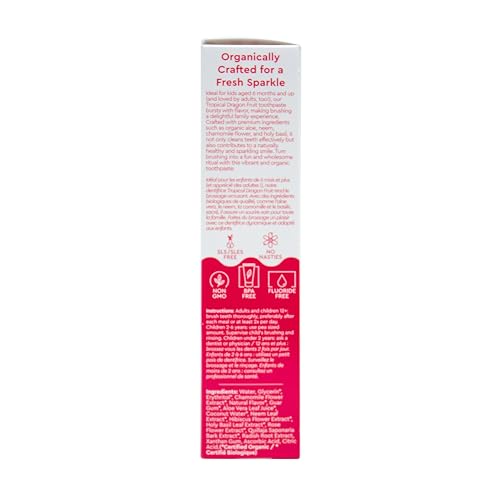 Image 4 of RADIUS USDA Organic Kids Toothpaste 3oz Pack of 2