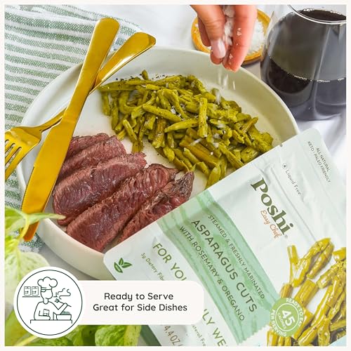Image 6 of Poshi Marinated Asparagus Cuts, Rosemary & Oregano, 4.4 oz (Pack of 6)