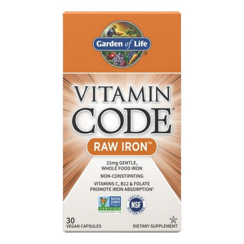 Garden of Life Vitamin Code Raw Iron 30 Caps