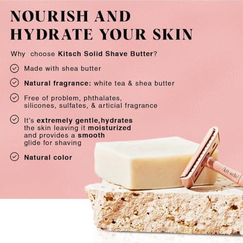 Image 3 of Kitsch Shaving Soap Bar – Shave Butter for Women & Men, 4 oz