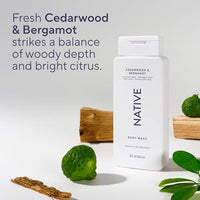 Thumbnail for Image 5 of Native Clean Body Wash Cedarwood & Bergamot 18 fl oz