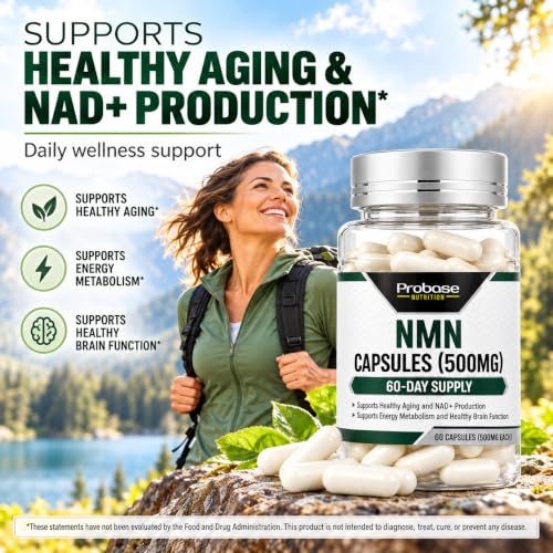 Image 4 of Probase Nutrition Longevity Pure NMN Capsules 60 Count (500mg Each)