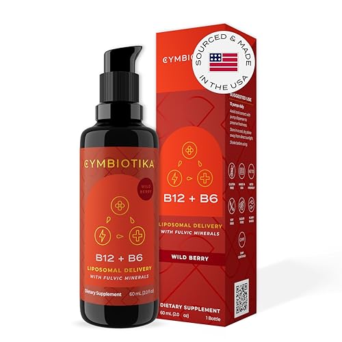 Image 1 of Default Title for the product CYMBIOTIKA Liposomal Vitamin B12 1250mcg for Energy & Hair Support