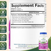 Thumbnail for Image 4 of RidgeCrest Herbals Blood Pressure Herbal Formula Circulation Support 60 Ct