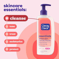 Thumbnail for Image 6 of Clean & Clear Essentials Oil-Free Foaming Facial Cleanser, 8 fl oz