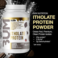 Thumbnail for Image 2 of RAW Whey Isolate Protein Powder, Cookies & Cream - 25 Servings