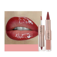 Thumbnail for Image 14 of #10 Warm Rose Red Ombre / 1 Count (Pack of 1) for the product BAISEN DIARY 2-in-1 Double-Ended Matte Lip Liner & Lip Gloss Duo