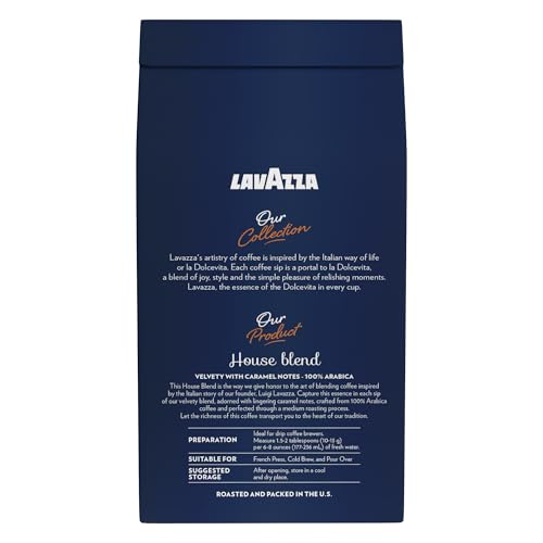 Image 4 of Lavazza Perfetto Ground Coffee Blend, Dark Roast, Caramel Flavor, 20 Ounce Pack of 2