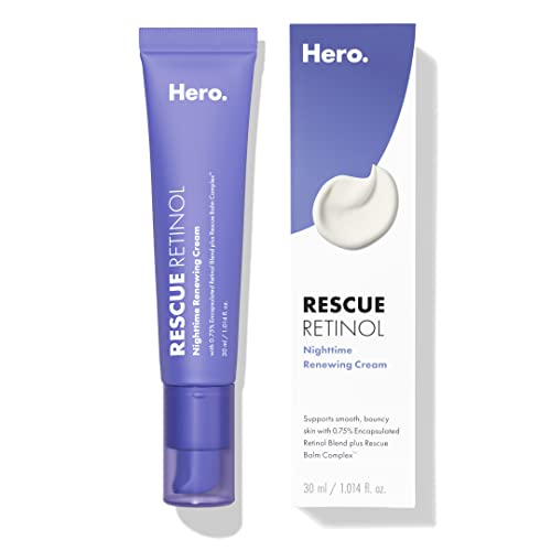 Image 1 of 1 Fl Oz (Pack of 1) for the product HERO COSMETICS Rescue Retinol Nighttime Renewing Retinol Cream, 1 Fl Oz