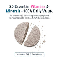 Thumbnail for Image 4 of BariatricPal Chewable Bariatric Multivitamin, 1 per Day, 45mg Iron, Orange