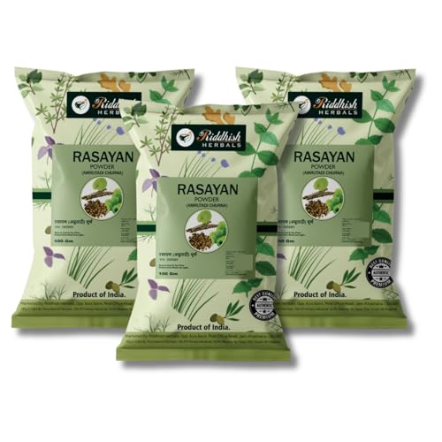 Image 1 of Default Title for the product Riddhish HERBALS Rasayan Churna (Amrutadi Churna) Powder 100g x3