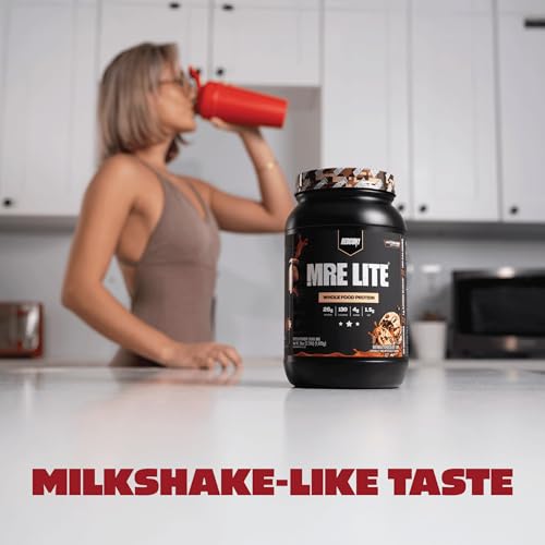Image 5 of REDCON1 MRE LITE Whole Food Protein Powder, Oatmeal Chocolate Chip - Lactose Free Meal Replacement with Animal Protein Blends - Easy to Digest Formula - Only 4g Carb per Serving (30 Servings)