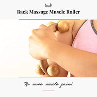 Thumbnail for Image 3 of tuuli Back Massager with Smooth Ball Rollers 7 x 3 inches