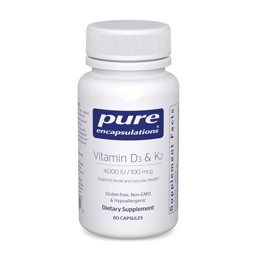 Image 2 of 60 Count (Pack of 1) for the product Pure Encapsulations Vitamin D3 & K2, 120 Capsules