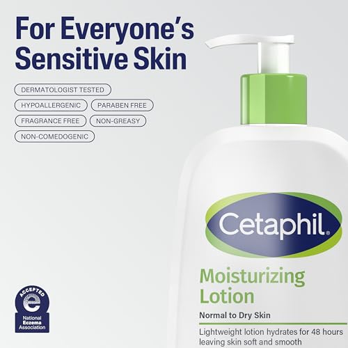 Image 7 of Cetaphil Moisturizing Face & Body Lotion, Sensitive Skin, 8oz, 3ct