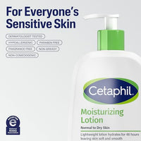 Thumbnail for Image 7 of Cetaphil Moisturizing Face & Body Lotion, Sensitive Skin, 8oz, 3ct
