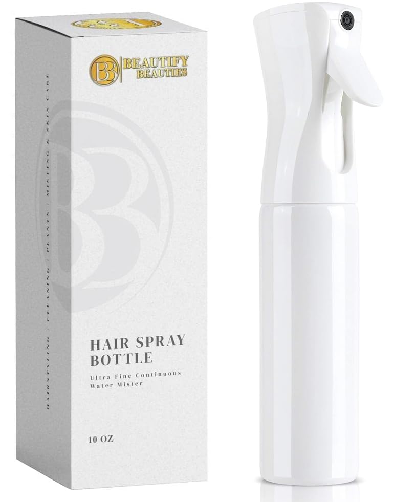 Image 7 of White / 10.1 Ounces for the product BeautifyBeauties Continuous Spray Bottle for Hair