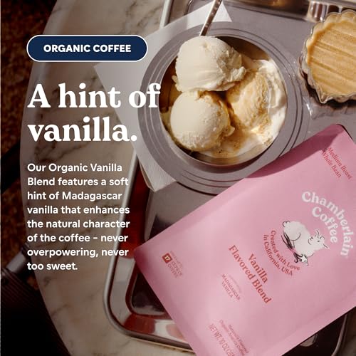 Image 3 of Chamberlain Coffee Organic Ground Coffee - Vanilla Medium Roast, 10 Ounce