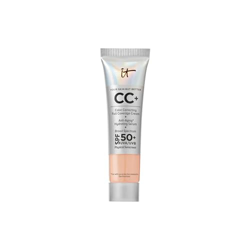 Image 17 of 09C Light Cool (light with pink undertones) for the product IT Cosmetics Mini CC+ Cream with SPF 50+ Full Coverage Natural Foundation