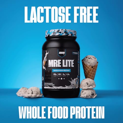 Image 3 of REDCON1 MRE LITE Whole Food Protein Powder, Cookies & Cream - Lactose Free Meal Replacement with Animal Protein Blends - Easy to Digest Formula - Only 3g Carb per Serving (30 Servings)
