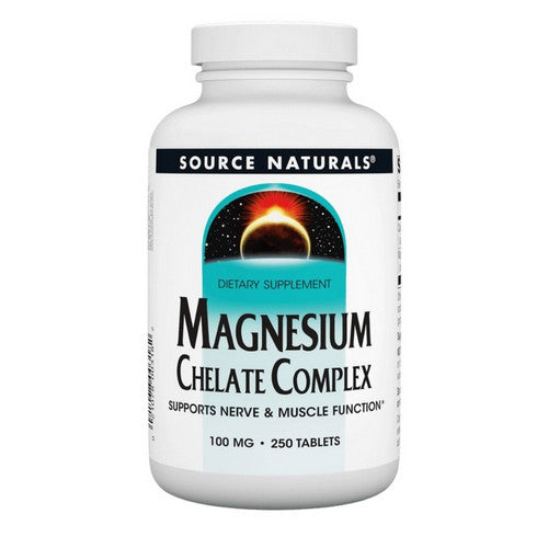 Source Naturals Magnesium chelate 100 mg 250 Tabs