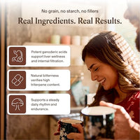 Thumbnail for Image 4 of Real Mushrooms Organic Red Reishi Capsules for Wellness, 90ct