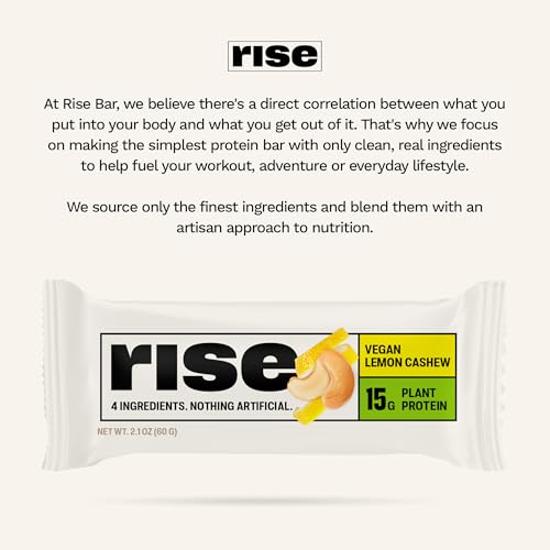 Image 6 of Rise Pea Protein Bar - Vegan Lemon Cashew 15g Protein