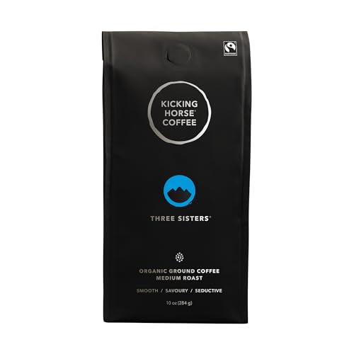 Image 1 of Default Title for the product Kicking Horse Coffee Three Sisters Medium Roast Ground 10 oz