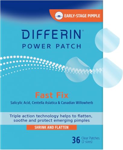 Image 2 of 36 Count (Pack of 12) for the product Differin Acne Treatment Pimple Patches, Salicylic Acid & Centella, 36ct