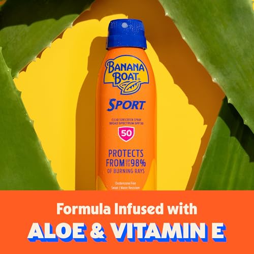 Image 2 of Banana Boat Sport SPF 50 Sunscreen Spray, 6 oz (2 Pack)