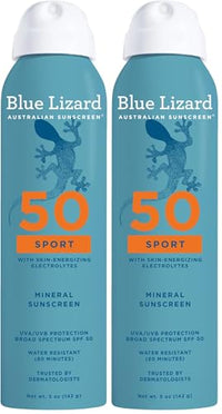 Thumbnail for Image 2 of 5 Fl Oz (Pack of 2) for the product BLUE LIZARD Sport Mineral Sunscreen Spray SPF 50+ 5 fl oz