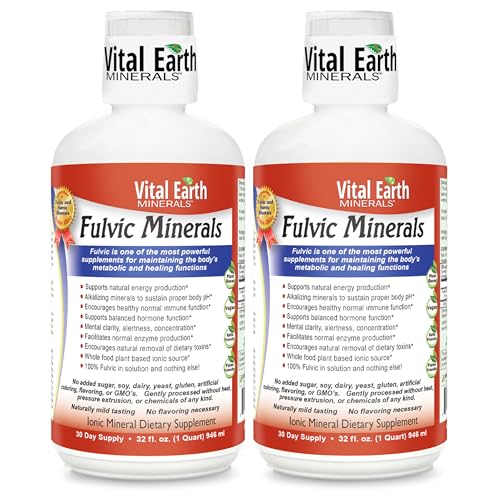 Image 2 of Unflavored / 32 Fl Oz (Pack of 2) for the product Vital Earth Minerals Fulvic Minerals Liquid, 32 Oz