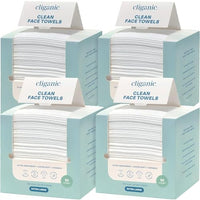 Thumbnail for Image 3 of 50 Count (Pack of 4) for the product Cliganic Face Towels XL Disposable Makeup Remover Soft Dry Wipes