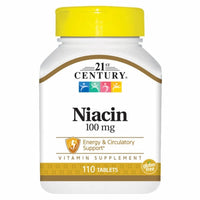 Thumbnail for 21st Century Niacin 100mg 110 Tabs